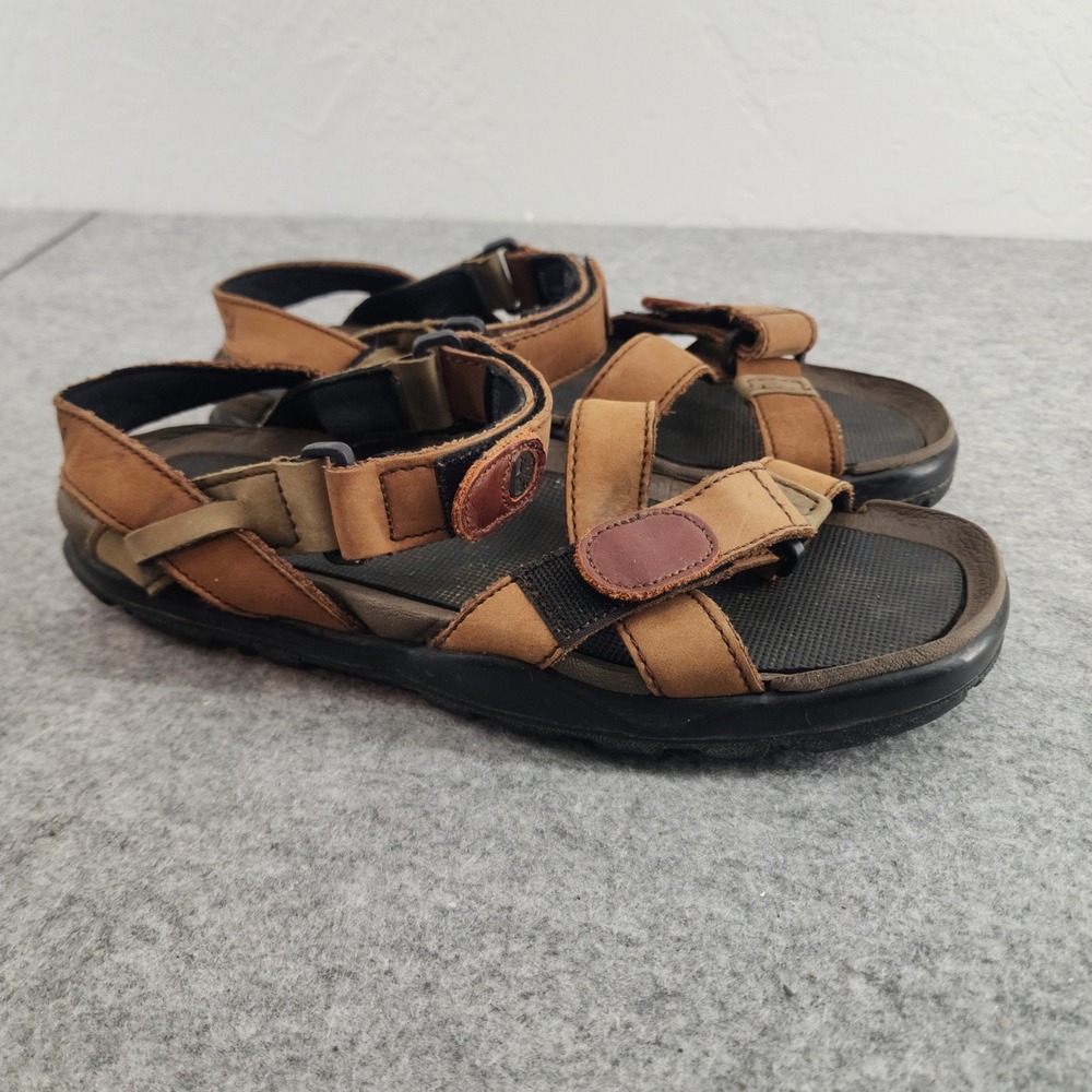 Timberland 9M Brown Leather Strappy Outdoor Sport Hiking Sandals Mens 95081